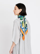 SILK SCARF 88 / COLLAGE HARVEST FESTIVAL