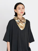 <シルクスカーフ65>コラージュウィッカーボトル