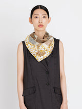 <シルクスカーフ88>コラージュウィッカーボトル