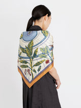 <シルクスカーフ88>シークレットガーデン