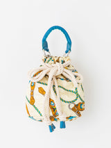 QUILTING DRAWSTRING BAG / NATIVE BIT