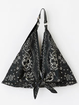 FRONT RIBBON BAG S / PAYSLEY BANDANA