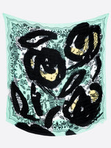 <リネンミックスストール120>フラワードローバンダナ