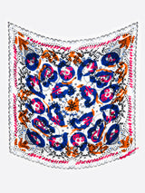 LINEN MIX STOLE 120 / RANDOM PAISLEY BANDANNA