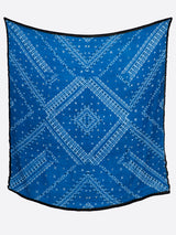 <リネンミックスストール120>ボーダーバンダナ