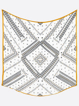 <リネンミックスストール120>ボーダーバンダナ