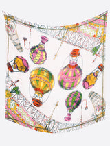 LINEN MIX STOLE 120 / BALLOON SKY