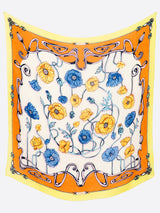 <リネンミックスストール120>フローイングポピー