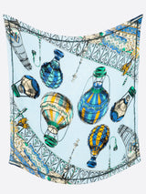 LINEN MIX STOLE 120 / BALLOON SKY