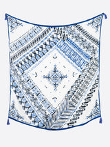 <リネンミックスストールタッセル付き120>ドローバンダナ