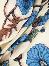 <リネンミックスストール120>フローイングポピー