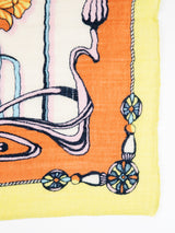 <リネンミックスストール120>フローイングポピー