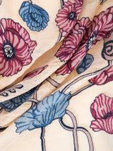 <リネンミックスストール120>フローイングポピー