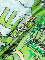 LINEN MIX STOLE WITH TASSEL 120 / RESORT MAP