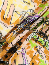 LINEN MIX STOLE WITH TASSEL 120 / RESORT MAP