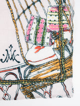 LINEN MIX STOLE 120 / BALLOON SKY