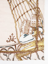 LINEN MIX STOLE 120 / BALLOON SKY