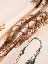 LINEN MIX STOLE 120 / BALLOON SKY