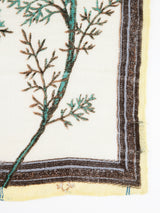 <リネンミックスストール120>フレームフラワー