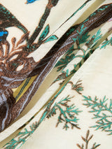 <リネンミックスストール120>フレームフラワー