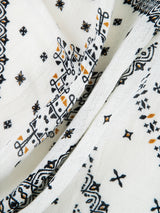 <リネンミックスストール120>ボーダーバンダナ