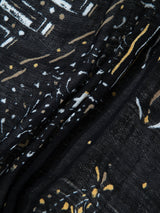 <リネンミックスストール120>ドローバンダナ