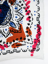 LINEN MIX STOLE 120 / RANDOM PAISLEY BANDANNA