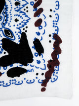 LINEN MIX STOLE 120 / RANDOM PAISLEY BANDANNA