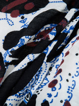 LINEN MIX STOLE 120 / RANDOM PAISLEY BANDANNA