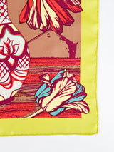 SILK SCARF 65 / FLOWER BASE