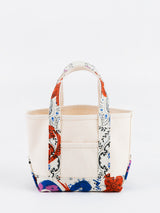 <帆布トートバッグS>ランダムペイズリーバンダナ