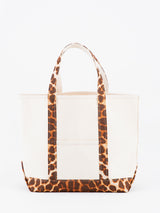 <帆布トートバッグL>レオパードベグ