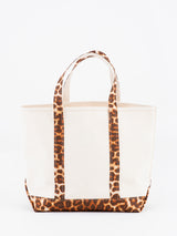 <帆布トートバッグL>レオパードベグ