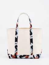 <帆布トートバッグL>ランダムペイズリーバンダナ