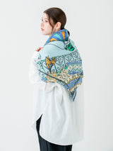 LINEN MIX STOLE 120 / BALLOON SKY