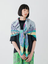 <リネンミックスストール120>ボーホー