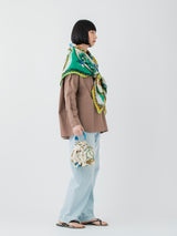 QUILTING DRAWSTRING BAG / NATIVE BIT