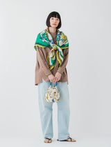 QUILTING DRAWSTRING BAG / NATIVE BIT