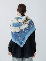 <リネンミックスストール120>フローイングポピー