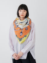 <リネンミックスストール120>フローイングポピー