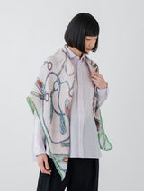 LINEN MIX STOLE 120 / NATIVE BIT