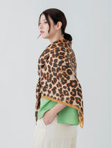<リネンミックスストール120>レオパードベグ