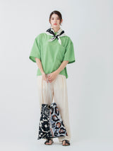 <プリントトートバッグL>ランダムペイズリーバンダナ