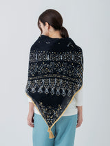 <リネンミックスストールタッセル付き120>ドローバンダナ