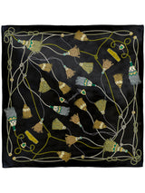 SILK SCARF 88 / BLADE TASSELS