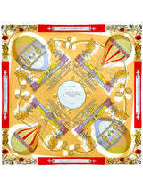 SILK SCARF 88 / COLLAGE FLOWER BALLOON