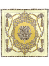 SILK SCARF 65 / TASSEL LEOPARD