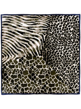 SILK SCARF 65 / ZEBRA GIRAFFE