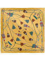 SILK SCARF 88 / BLADE TASSELS
