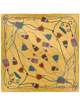 SILK SCARF 88 / BLADE TASSELS